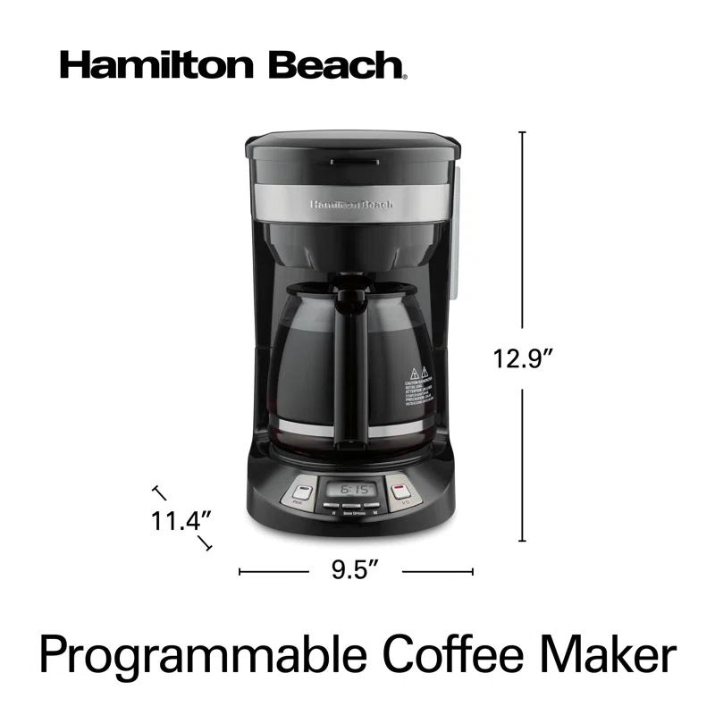 Hamilton Beach® Programmable Coffee Maker 12 Cup Capacity