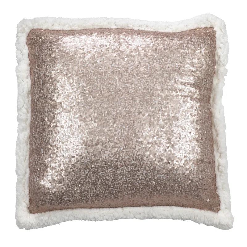 Saro Paillette Collection Sequined Throw Pillow