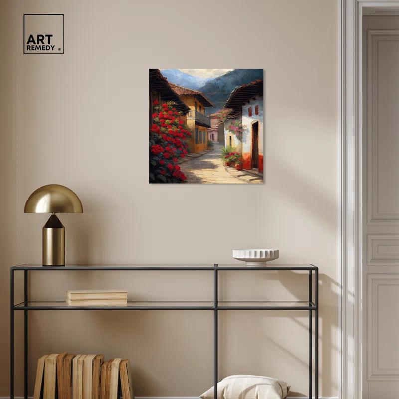 Art Remedy Spanish Street II Canvas Coastal Landscape Wall Art by Art Remedy | Wayfair