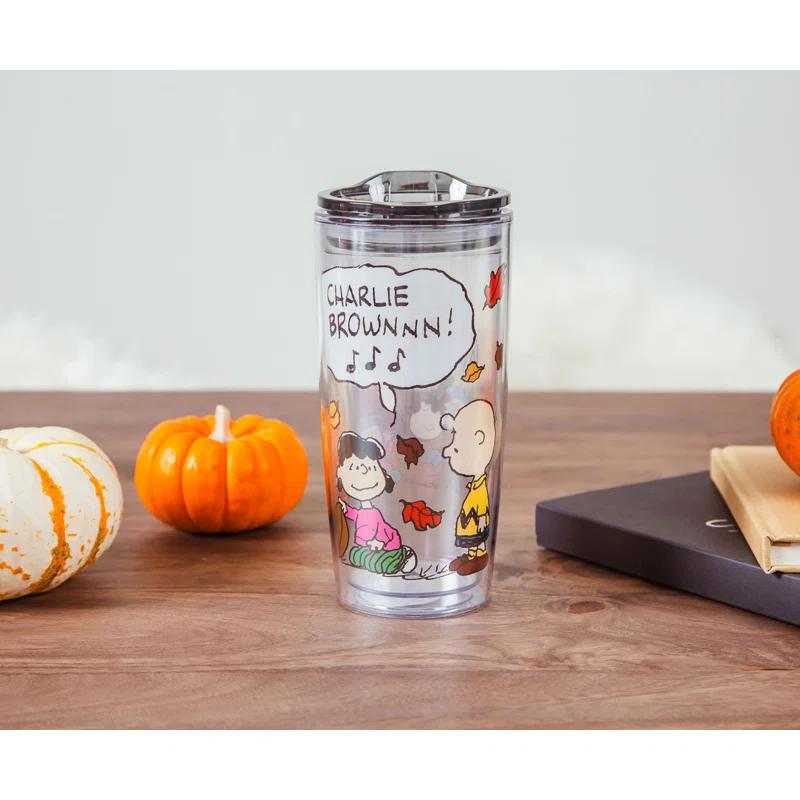 Silver Buffalo Peanuts Charlie 20 Oz. Plastic Pint Glass | Wayfair