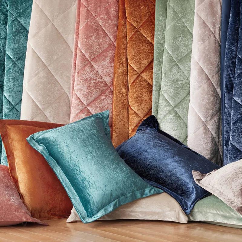 Intelligent Design Felicia Crushed Velvet Comforter Set with Throw Pillow