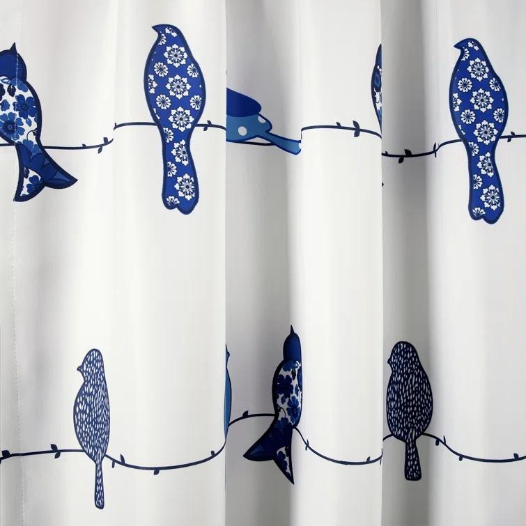 Frifoho Rowley Birds Room Darkening Thermal Rod Pocket Curtain Panels (Set of 2)