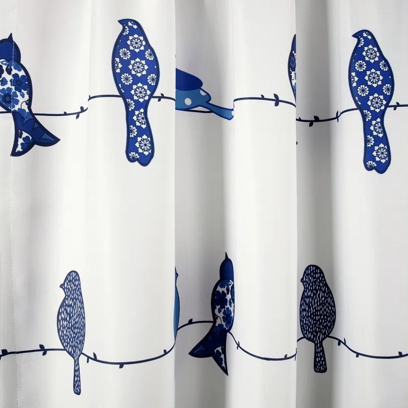 Frifoho Rowley Birds Room Darkening Thermal Rod Pocket Curtain Panels (Set of 2)
