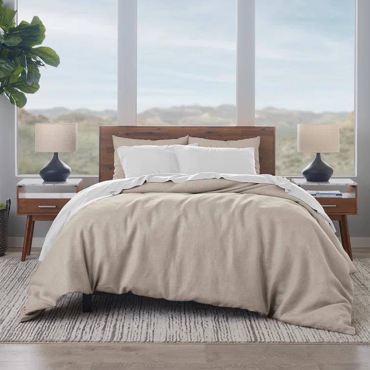 Ella Jayne Home French Linen Cotton 3-Piece Duvet Cover Set