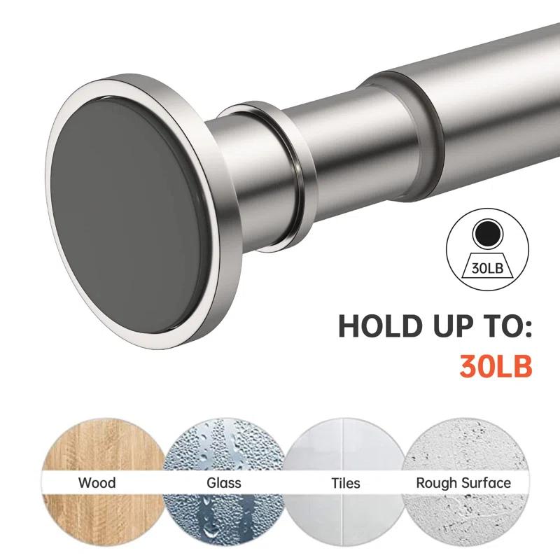 Glorbu 80'' Shower Curtain Rod