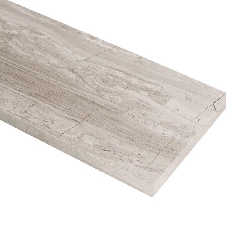 Apollo Tile 4 x 12 Wooden Grey Marble Subway Tile