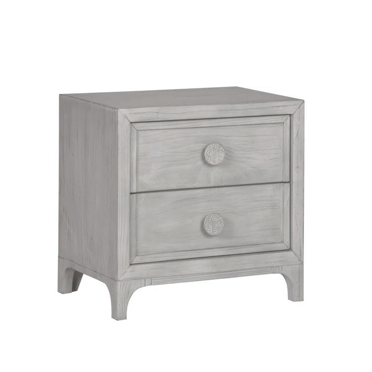 Bungalow Rose Tovoris 28'' W Solid Wood Nightstand