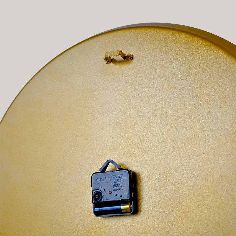 Colorful Surah Ikhlas Written Metal Wall Clock - Plexyglass Covered -