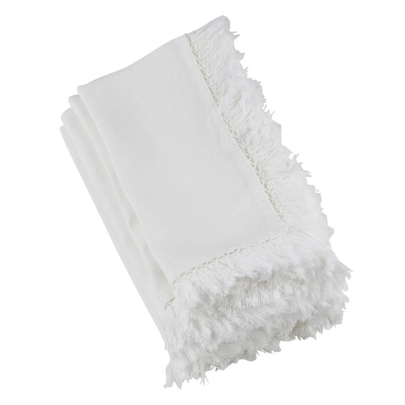 Refined Rustic Fringe Edge 20" Napkin (Set of 4)