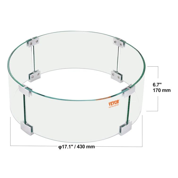 VEVOR Circle Stainless Steel Fire Pit Accessory (Set of 4)