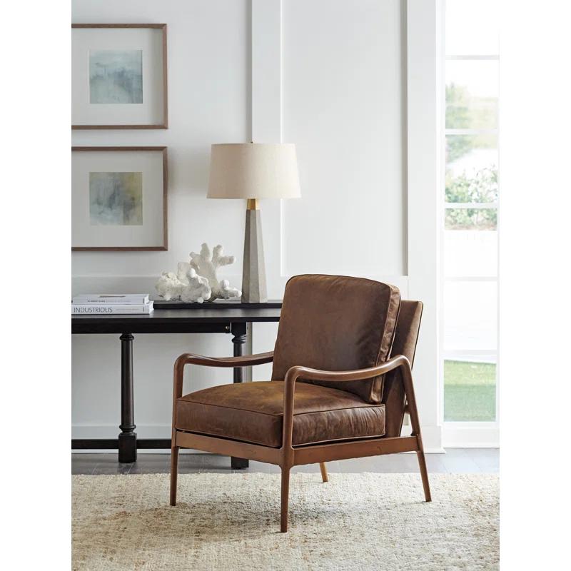 Barclay Butera Leblanc Faux Leather Armchair