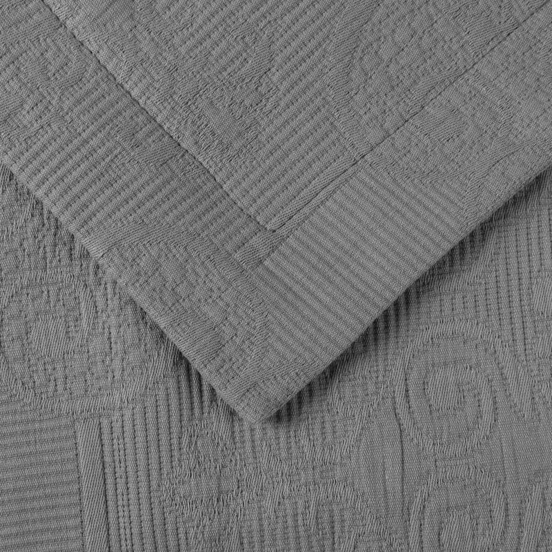 Superior Superior Florin Matelasse Jacquard Scrolling Medallion Cotton Bedspread Set With Pillow Shams