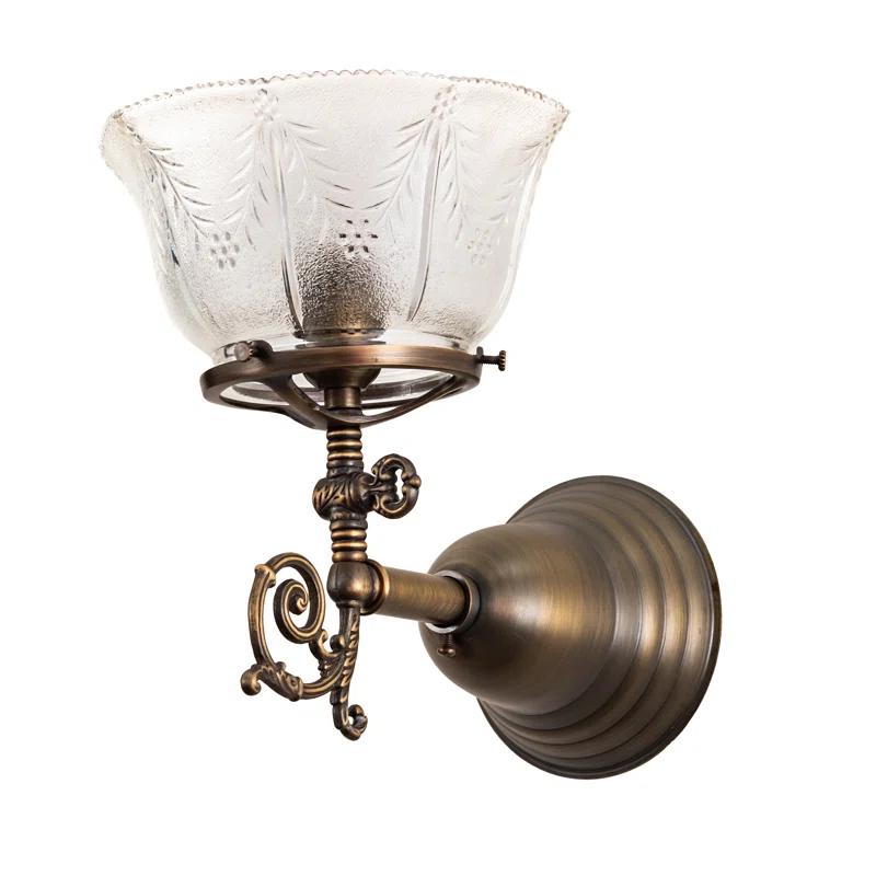 Schoolhouse & Early Electric Brass Armed Sconce