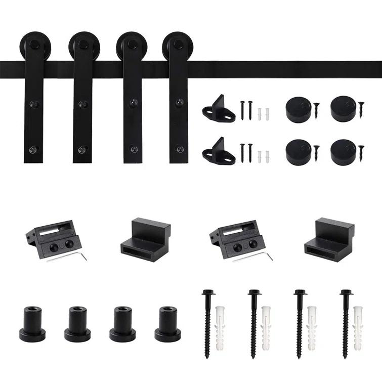 Watchmen Straight Design Standard Double Track Barn Door Hardware Kit