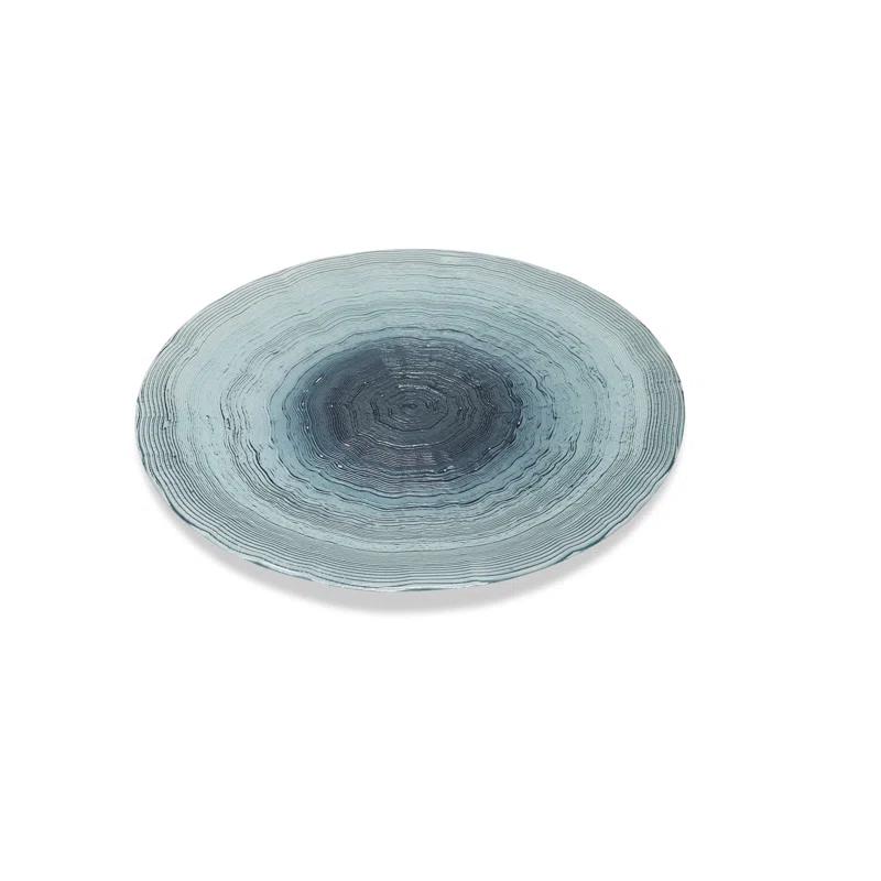 Orren Ellis Blue Chargers (Set of 4)