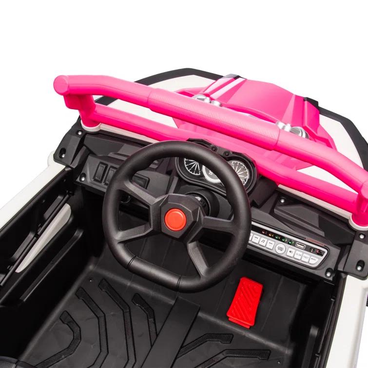 Anrli 24V 4WD Kids Electric UTV w/ Remote Control, Large Seat & 3 Speeds (Ages 3-8)