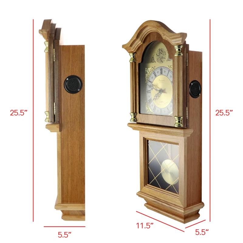 Bedford Clocks Bedford Clock Collection Solid Wood Wall Clock