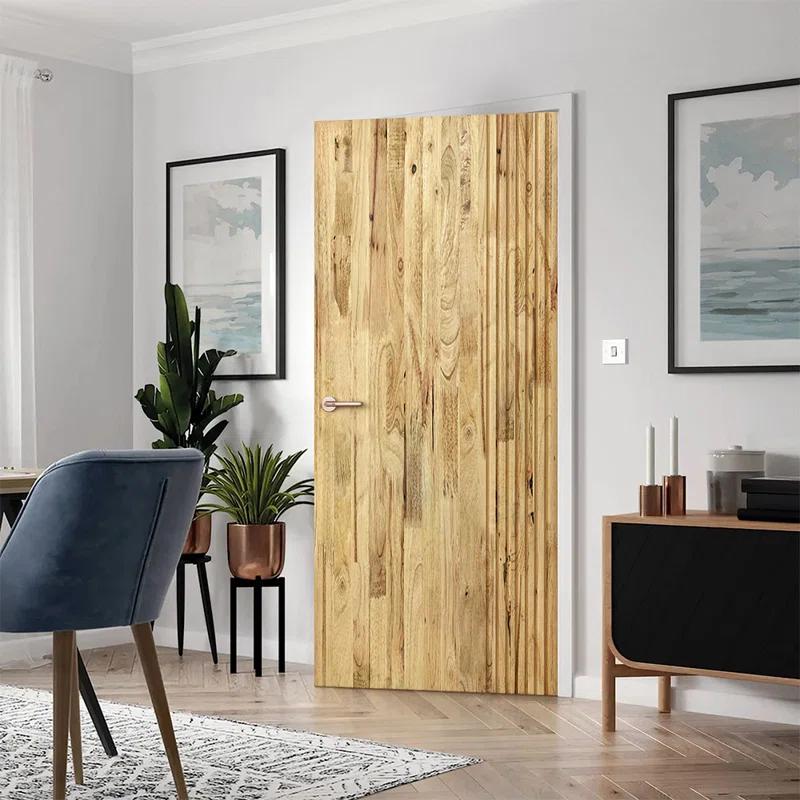 Calhome Paneled Pine Wood Standard Door