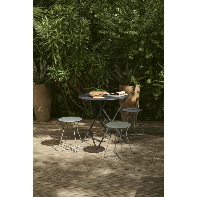 Bistro Round Metal Outdoor Folding Bistro Table