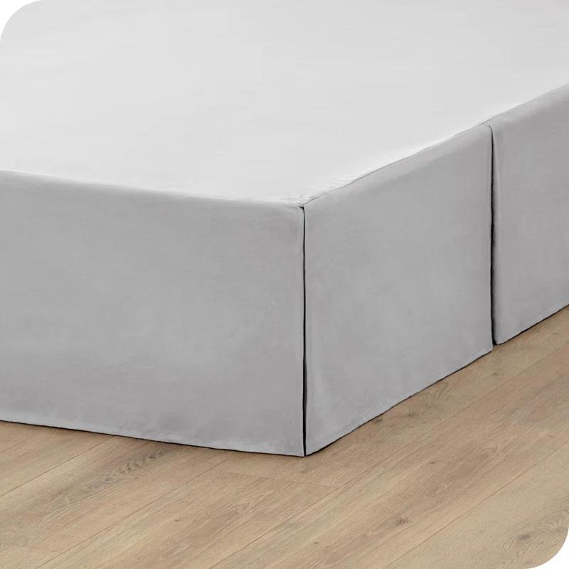 Bare Home Tailored 15" Pleated Bed Skirt