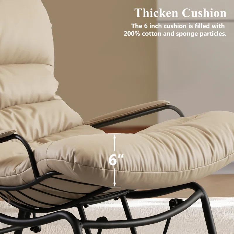 Wade Logan® Brevick 29.72" W Lounge Chair and Ottoman & Reviews | Wayfair
