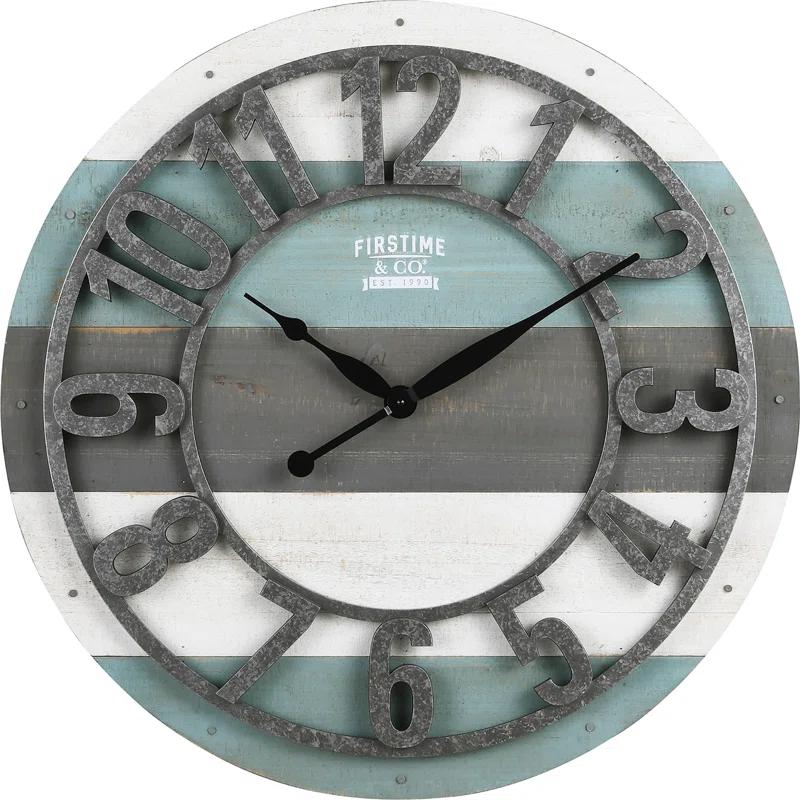 Union Rustic Dana Point Wood Wall Clock