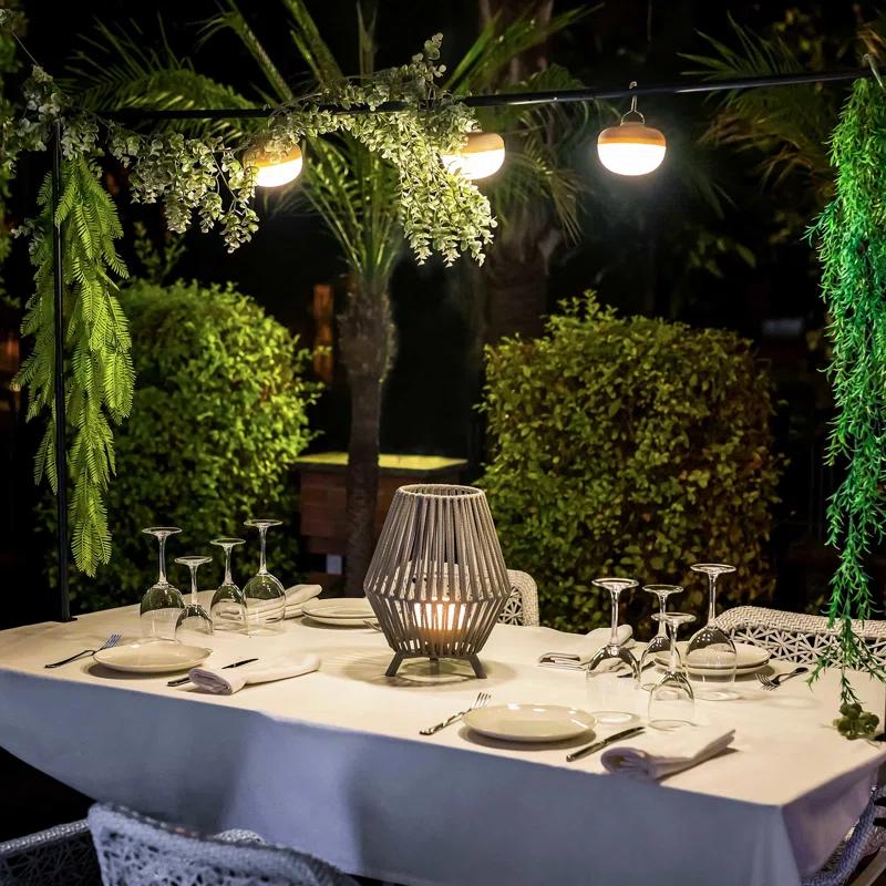 Newgarden Spain 4" Battery Powered Integrated LED Outdoor Lantern Electric Candle