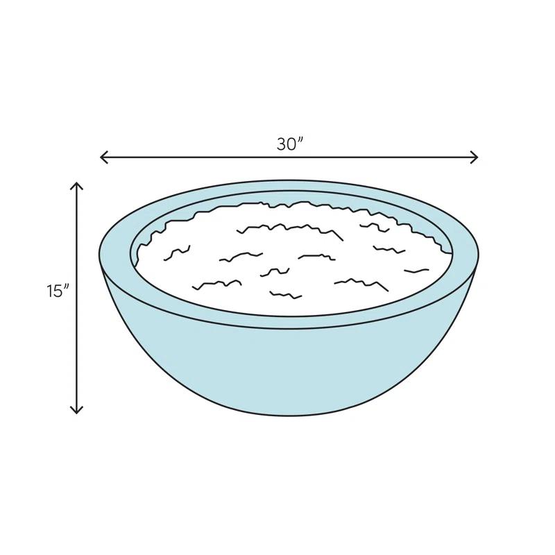 SunnyDaze Decor Union Round Wood-Burning Steel Finish Cast Iron Outdoor Raised Fire Pit Bowl