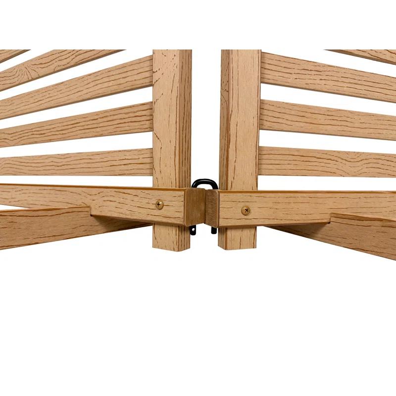 Zippity Outdoor Products 22in H x 44in W (2 Panels) Freestanding Zippity Portable Puppy Fence Kit, Cedar Color Dog Puppy Playpen, Dog Fence Outdoor for Yard, Vinyl Picket Outdoor Dog Fence, Dog Play Pen Indoors, ZP19072