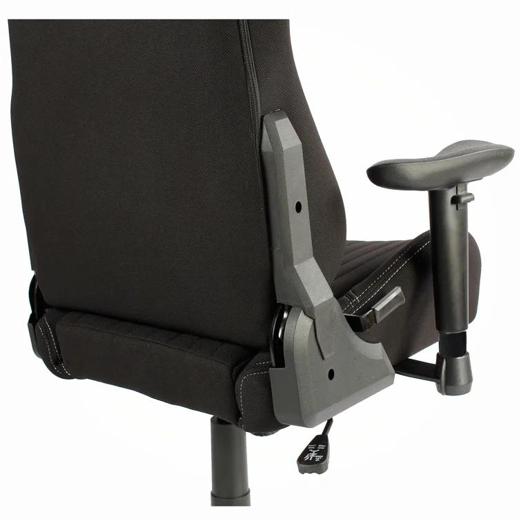 Techni Sport Techni Sport Adjustable Reclining Ergonomic Swiveling PC & Racing Game Chair in Black