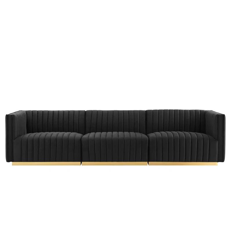 Conjure Channel Tufted Upholstered Fabric Sofa by Modway