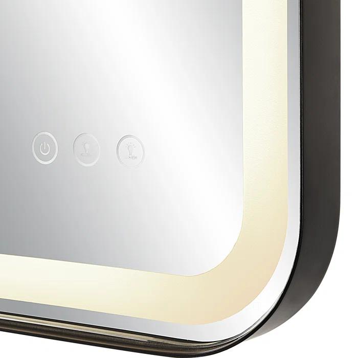 Uttermost Crofton Metal Flat LED Wall Mirror
