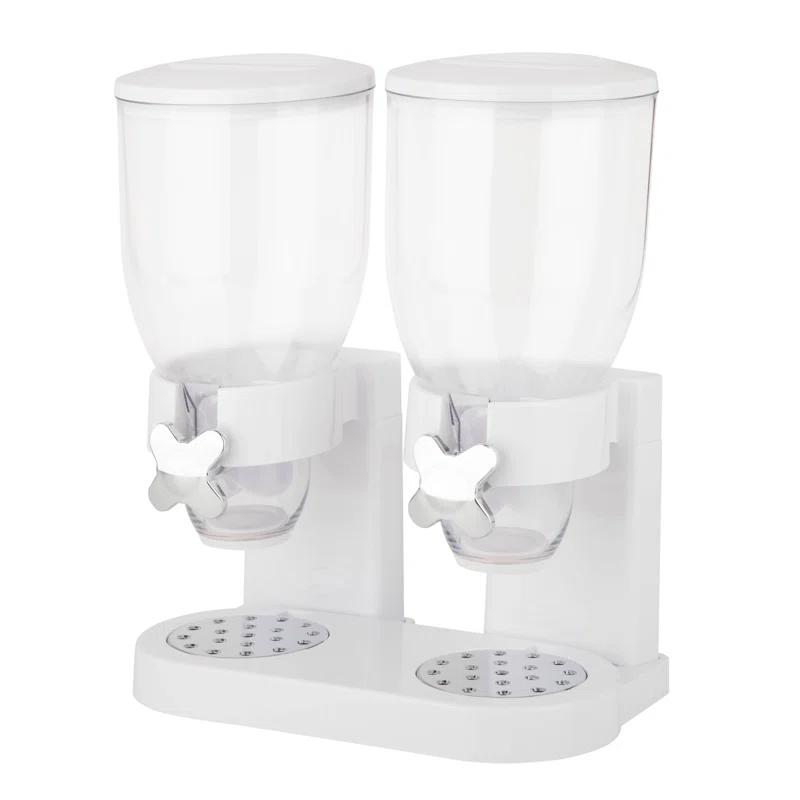 Prep & Savour Denajia Dry Food Cereal Double Dispenser Box Container