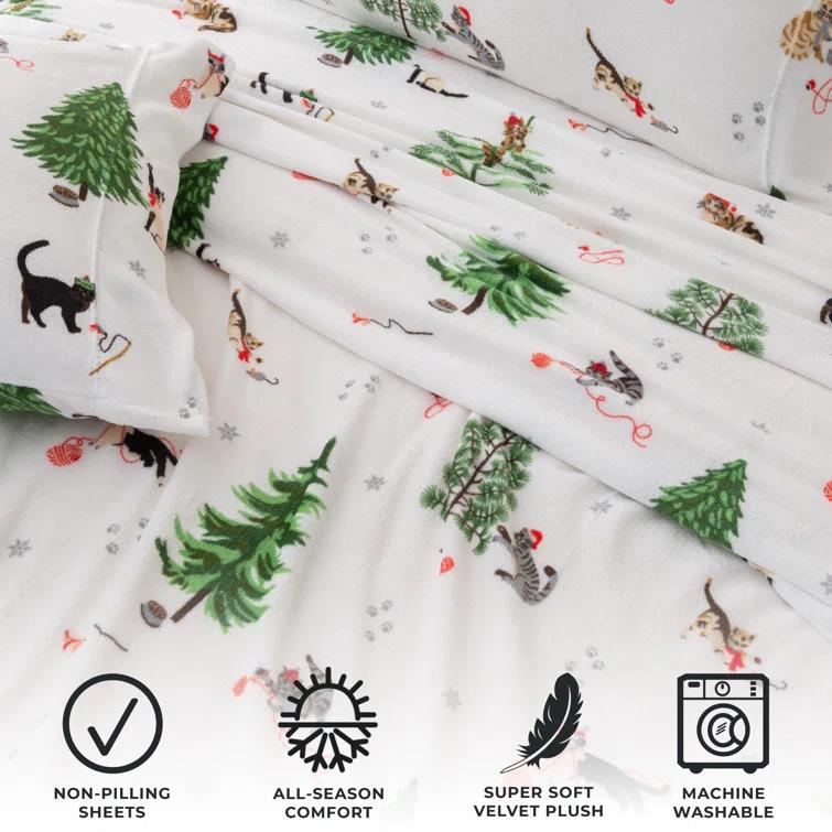 FreshFolds Ultra Soft Micro Plush Velvet Solid Sheet Sets