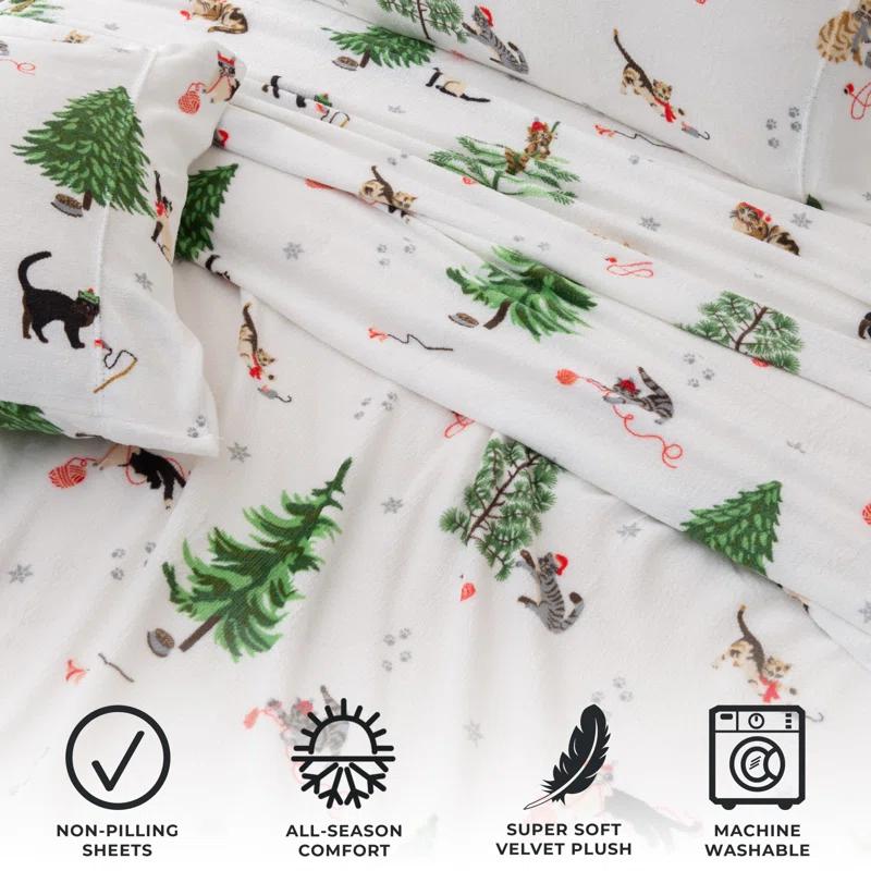 FreshFolds Ultra Soft Micro Plush Velvet Solid Sheet Sets