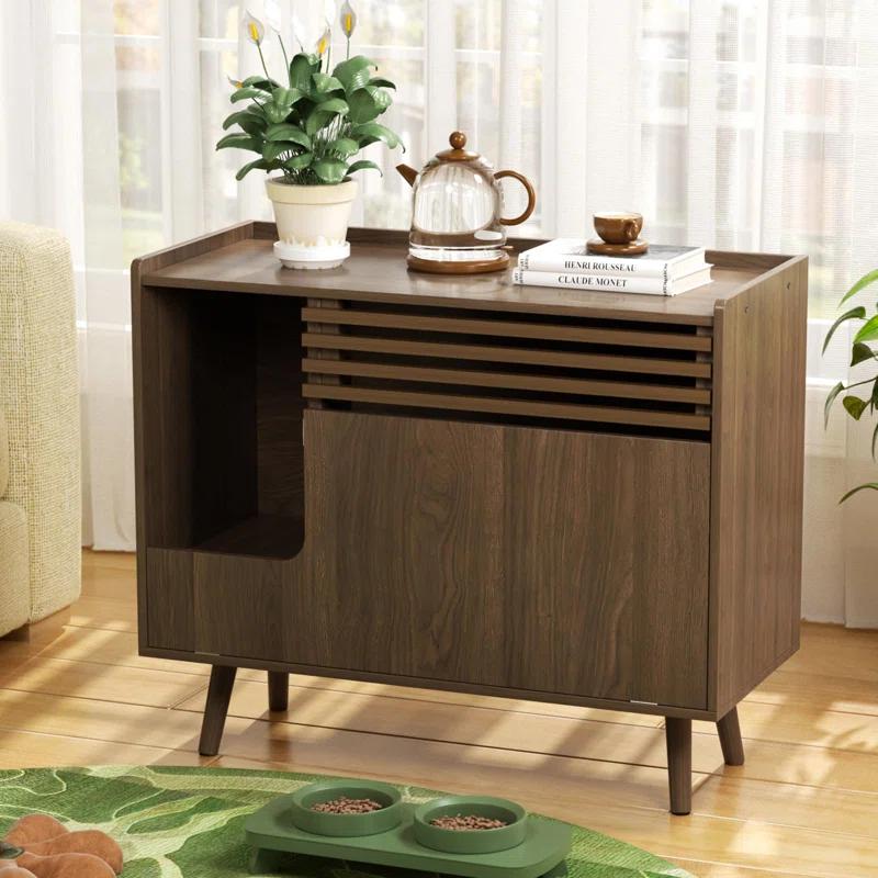 Archie & Oscar™ Cat Litter Box Enclosure With Cat Scratch Pad