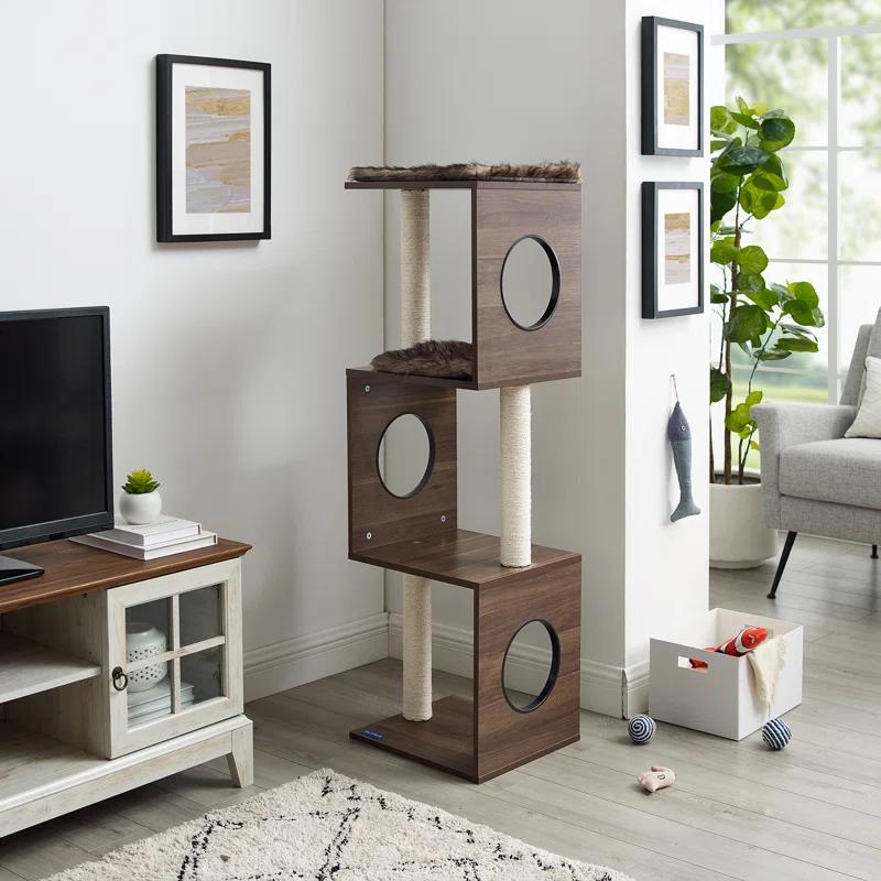 Sam's Pets Sheree Cat Tree 50" modern and easy clean