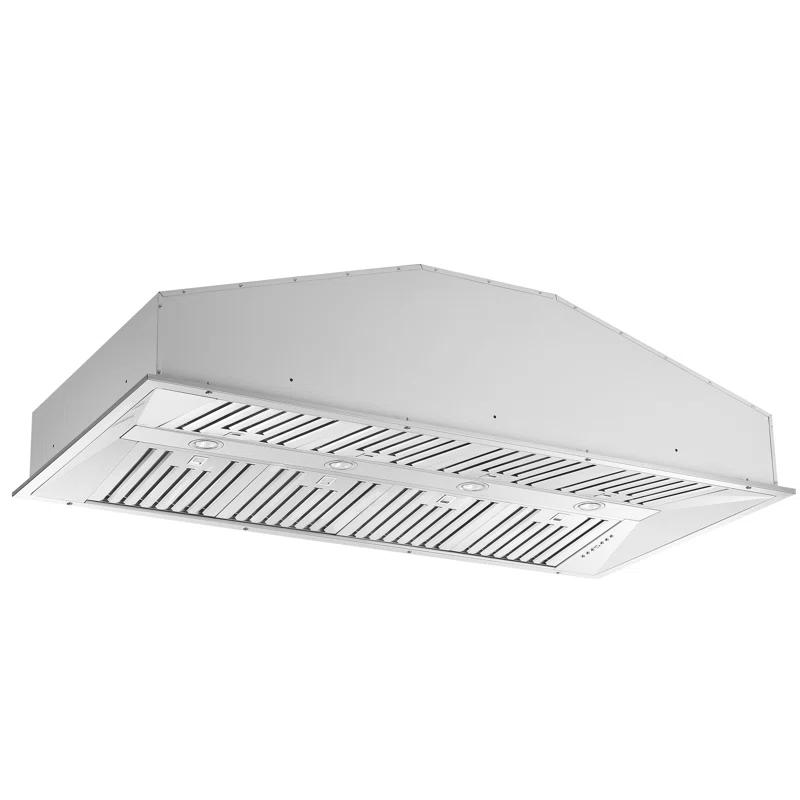 Forno Altilia 60-inch Insert Range Hood, 1200 CFM Double Motor, 4 Speed Control, All Stainless Steel FRHRE5337-60