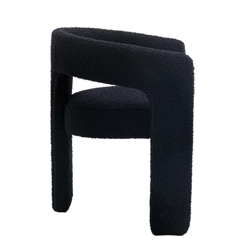 wahson office chair Modern Dining Chairs Barrel Dining Chair Upholstered Dining Room Chair with Arm Comfy Accent Side Chair for Dining Room/Living Room (Set of 2)