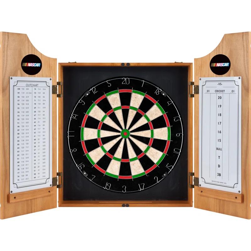 Trademark Global NASCAR Trademark Global Bristle Dartboard And Cabinet Set (Darts Included)