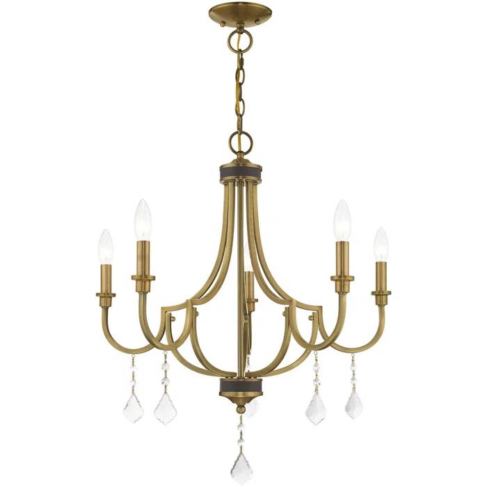 Willa Arlo™ Interiors Dedric 5 - Light Candle Style Empire Chandelier with Crystal Accents & Reviews | Wayfair