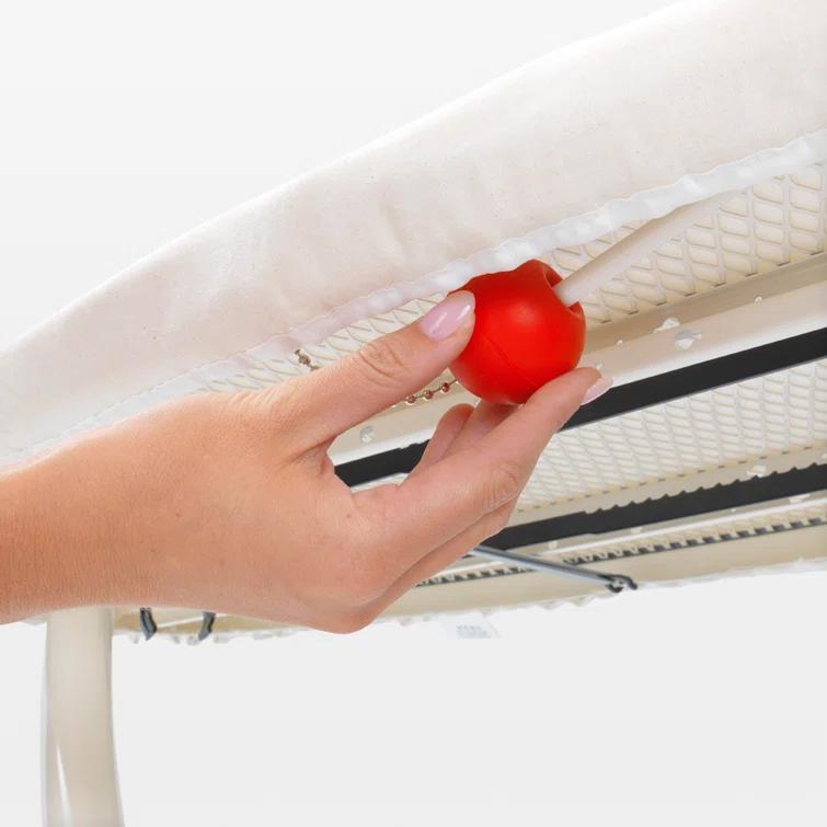 Brabantia Size D XL Ironing Board with Linen Rack and Heat Resistant Parking Zone Spring Bubbles Cover & Reviews | Wayfair