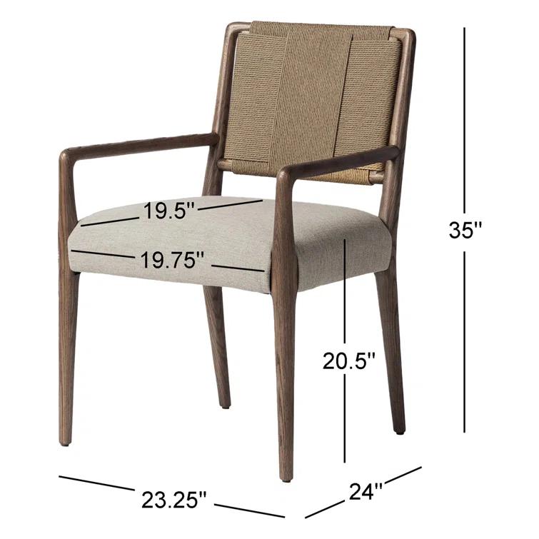 Betha Polyester Blend Armchair Dining Chair