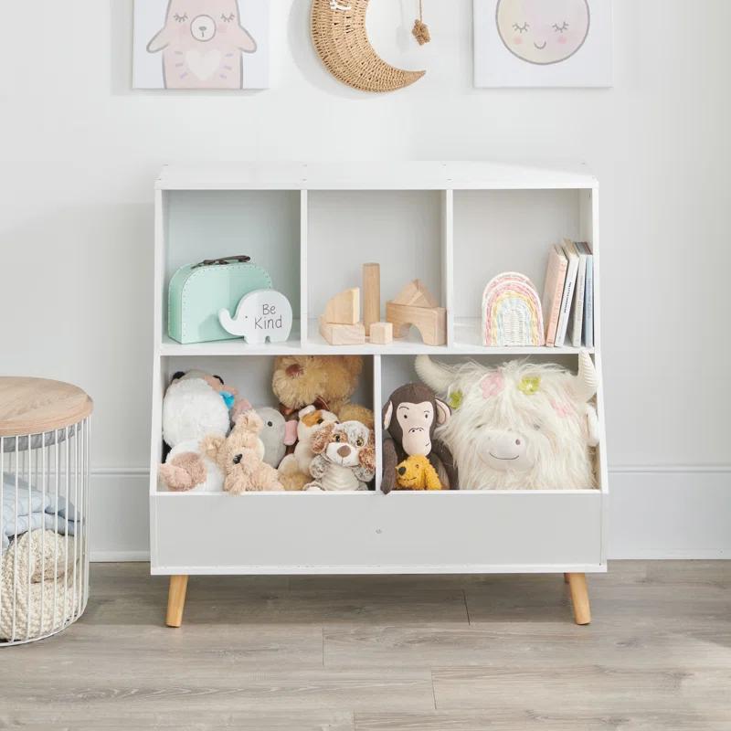 Badger Basket 5-Bin Storage Cubby With Feet