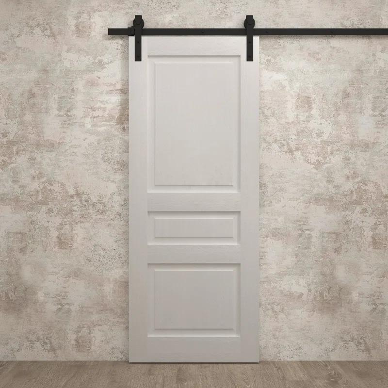 SARTODOORS Modern Barn Door | Ego 5012 | Rail Track Heavy Hardware Set | Solid Panel Interior Doors