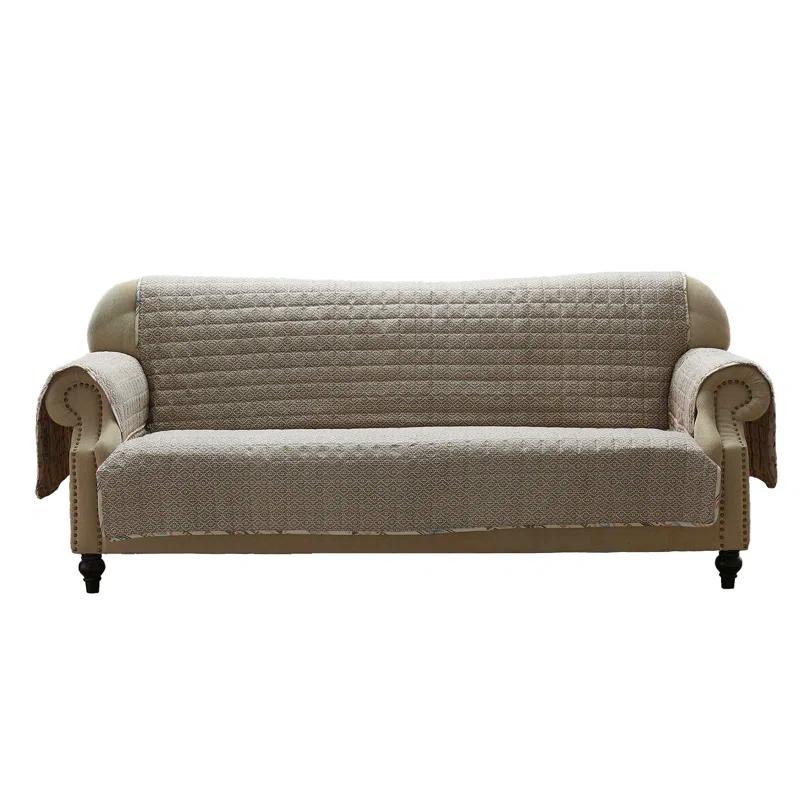Barefoot Bungalow Phoenix Southwest Geo Quilted Reversible Sofa Slipcover