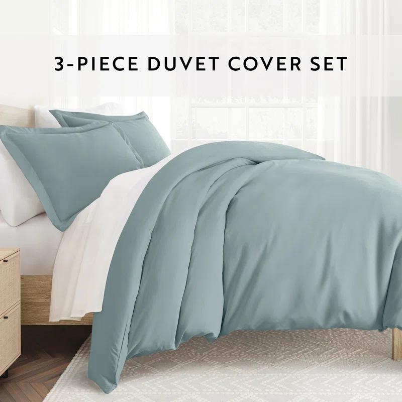 IEnjoy Home Super Soft Double Brushed Duvet Cover Set