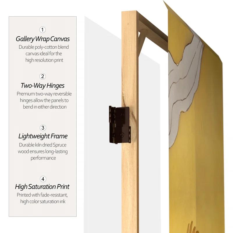 Winston Porter Keir 3 ft. Tall Folding Art Screen