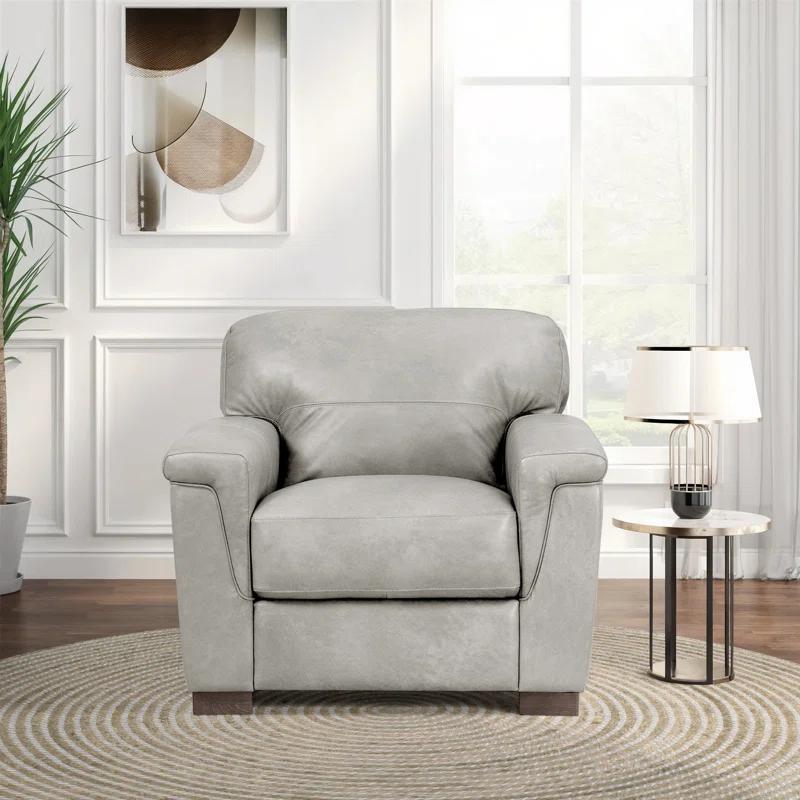 A&J Homes Studio Cornelia Leather Armchair