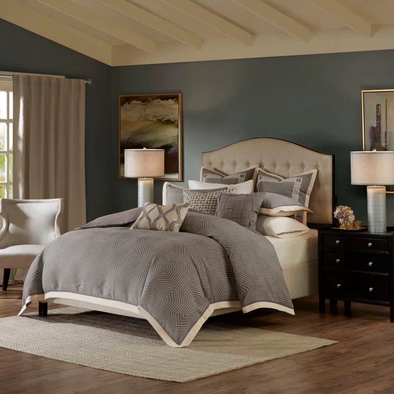 Madison Park Signature Shades of Grey Textured Comforter Set